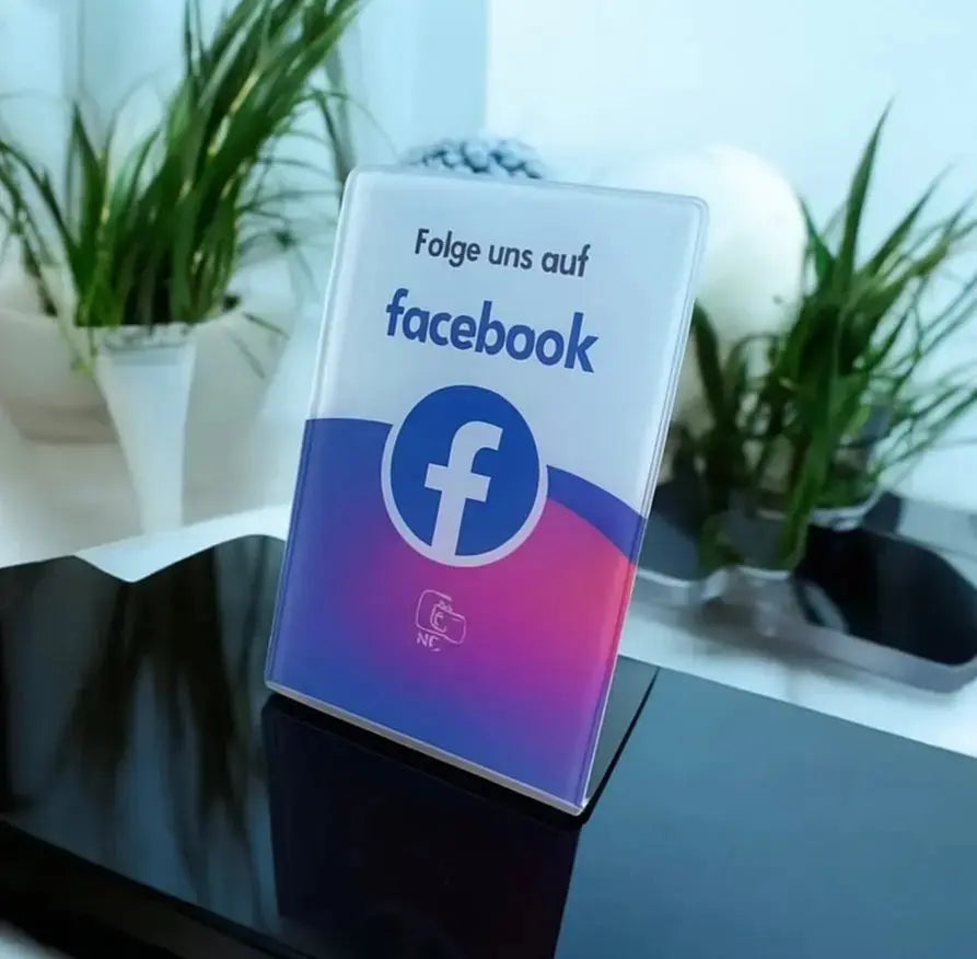 Facebook NFC Aufsteller Einfachbewertet.de