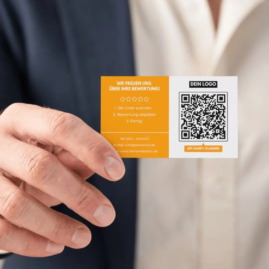 Google Visitenkarte mit QR-Code – Mehr Bewertungen und besseres Ranking Einfachbewertet.de