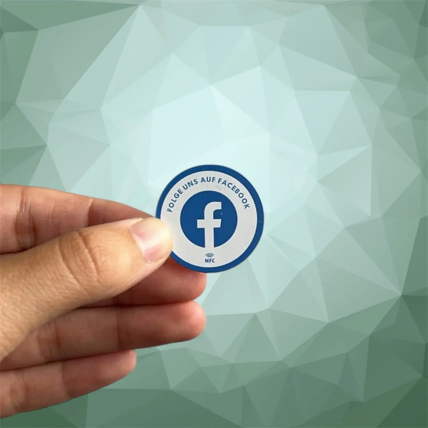 NFC FACEBOOK-HANDYSTICKER Einfachbewertet